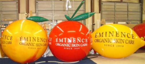 custom advertising balloons Las Vegas - fruit shape trade show balloons