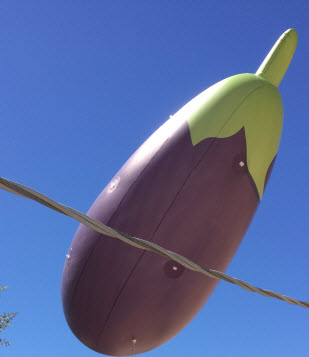 7ft Eggplant Helium Balloon